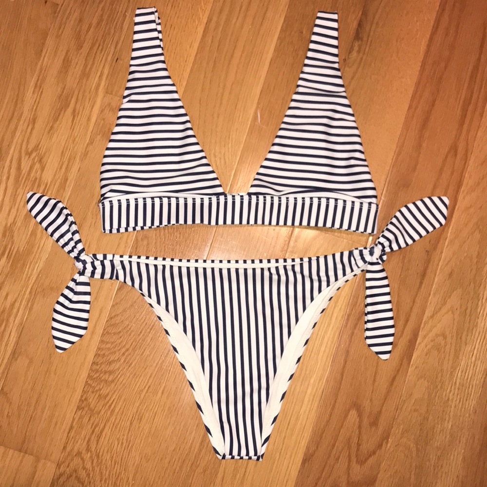 Striped bikini